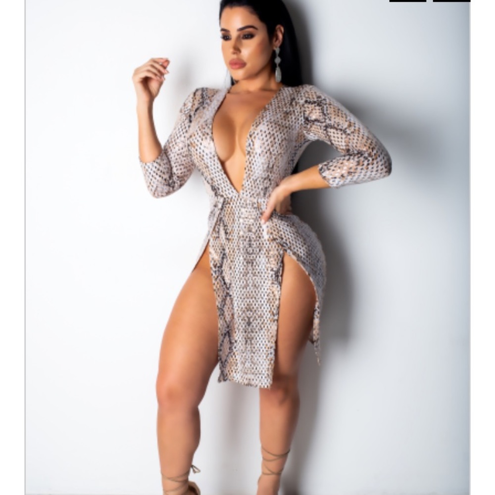 Snake skin dress